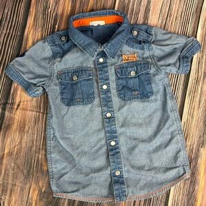 Petit Lem Denim Button Down Shirt
